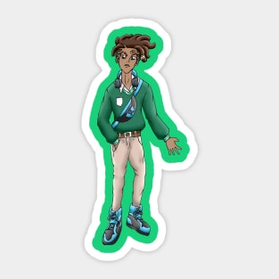 ANIME HYPEBEAST BOY SCHOOL UNIFORM (GREEN) Sticker